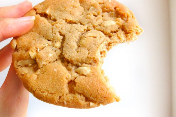 Chewy Peanut Butter Cookies Recipe - double the peanut flavor since these have peanut butter and peanuts in the batter!