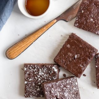 Extra Fudgy Frosted Hazelnut Espresso Brownies. This brownie recipe is dense, ooey gooey, laced with espresso to intensify the chocolate flavor, and then topped with Nutella frosting!