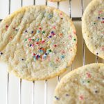 Easy Slice and Bake Sugar Cookie Recipe! These are rich with vanilla flavor and have a buttery, chewy texture, too. Make the dough, wrap it in wax paper, and freeze! Now you have slice and bake cookies anytime. 77 calories per cookie!