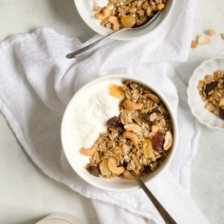 Cashew Ginger Granola with Dates and Sesame Seeds Recipe