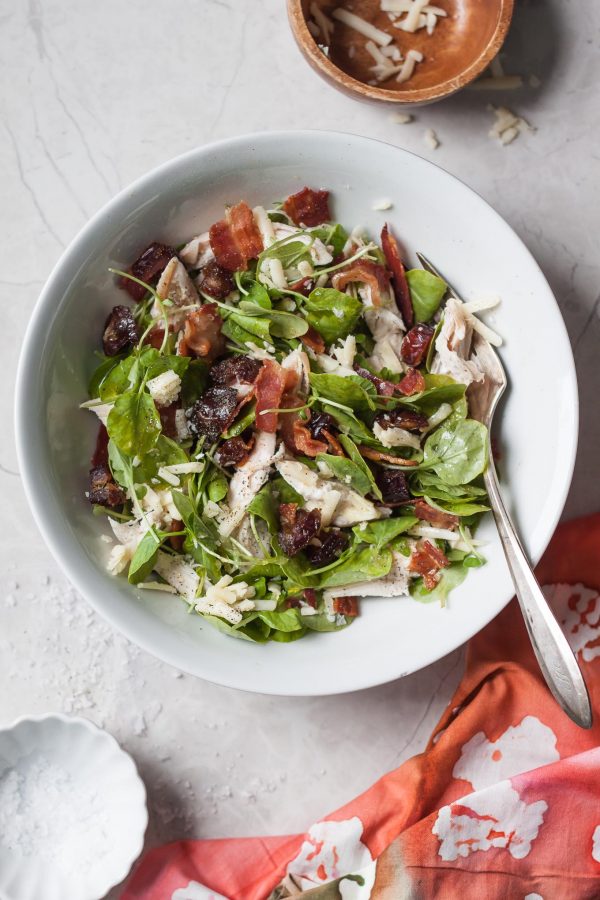 Chicken Bacon Cheddar Date Salad Recipe