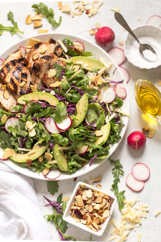 Balsamic Chicken Salad with Apples and White Cheddar