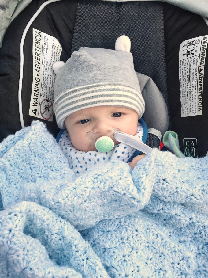 James in his stroller