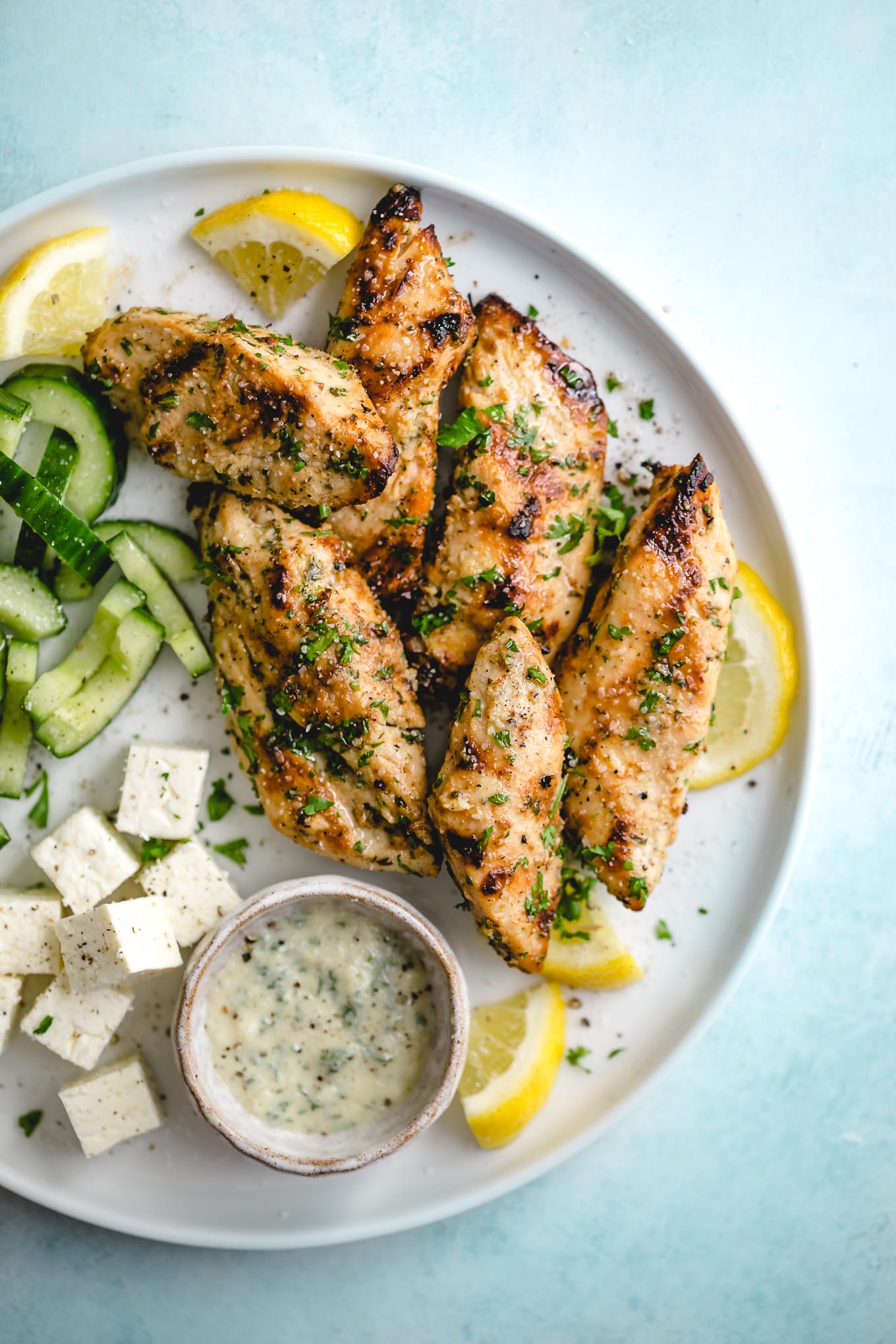grilled chicken with lemon herb marinade