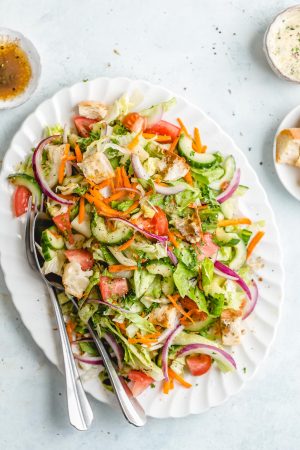 side salad with balsamic vinaigrette